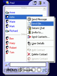 IRCXpro Messenger screenshot